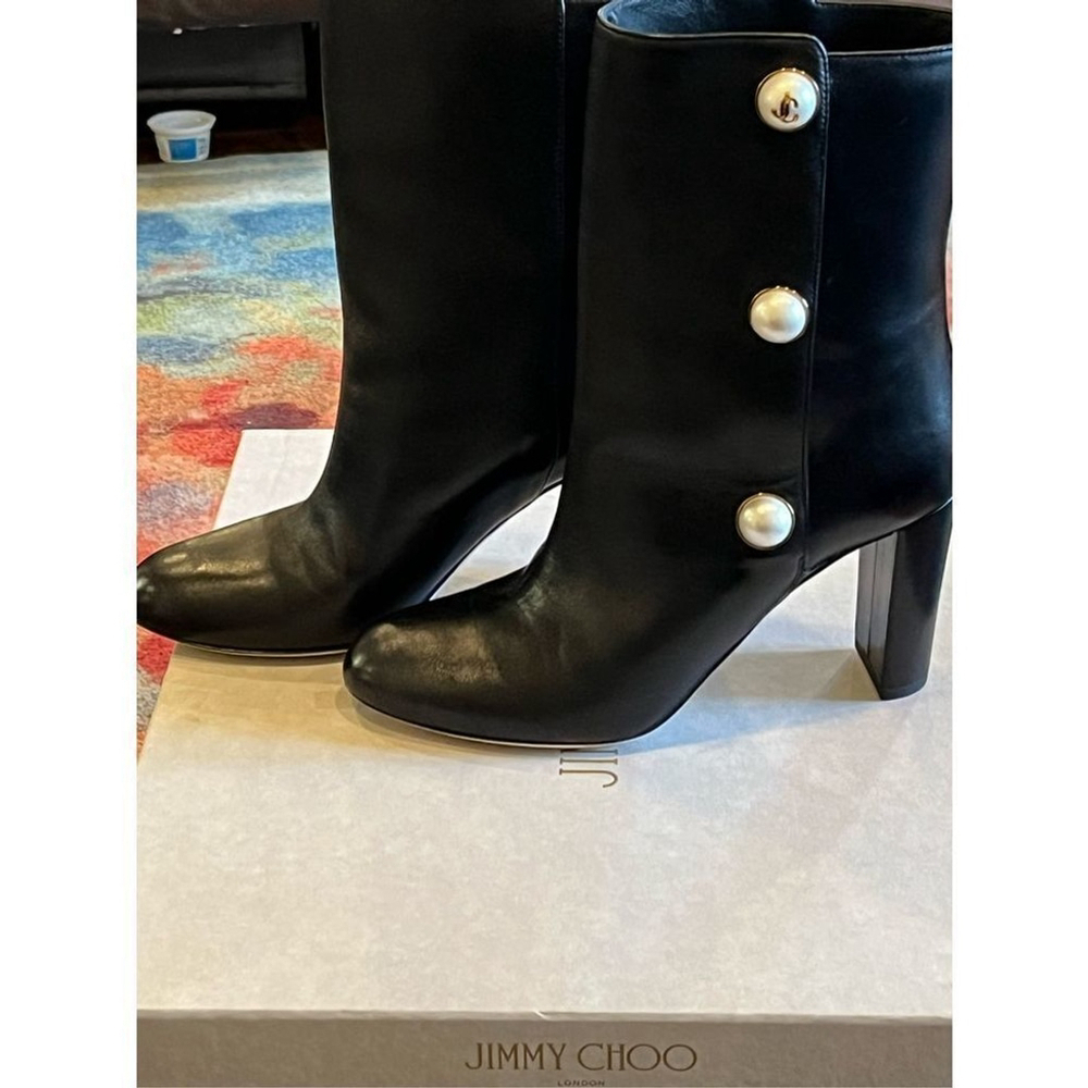 Jimmy Choo Rina 85 Leather Ankle Boots Size 38 (8) NIB - Picture 7 of 15